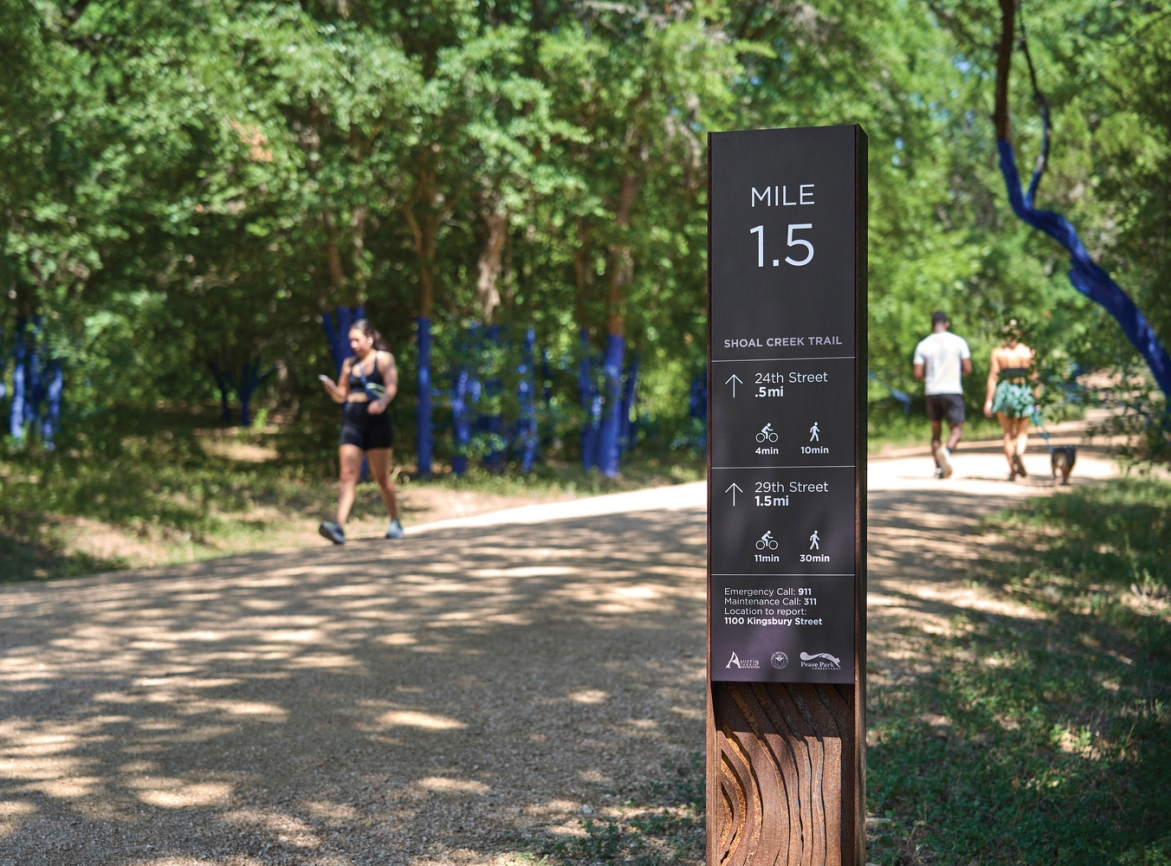 mile marker sign