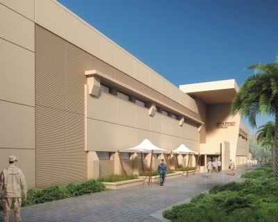 Exterior Rendering of Medical-Dental Clinic Bahrain