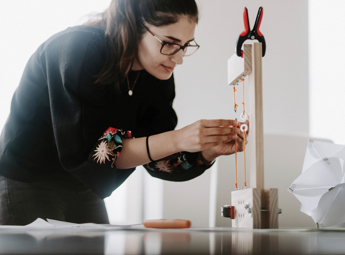 woman working